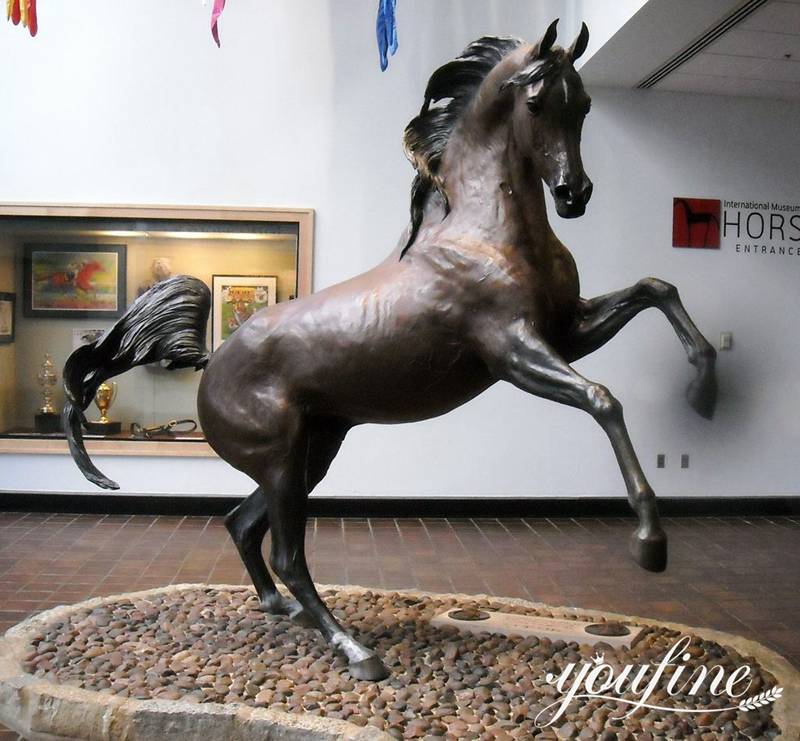 Superb Bronze Purebred Arabian Horse Sculpture Animal Art Factory BOK1-212 - Bronze Horse Statues - 4