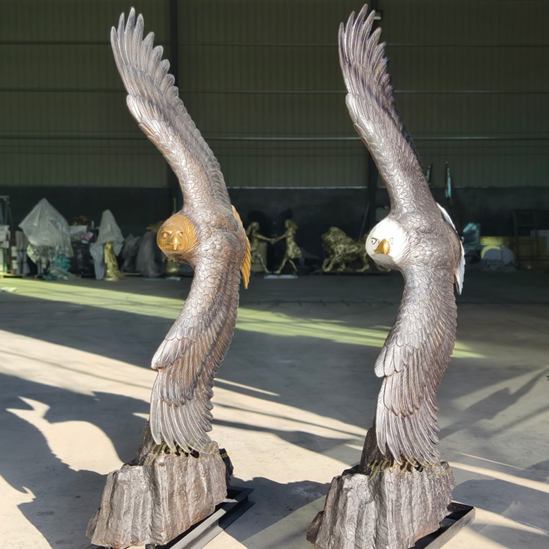Eagle statue with Outstretched Wings in Mid-Flight