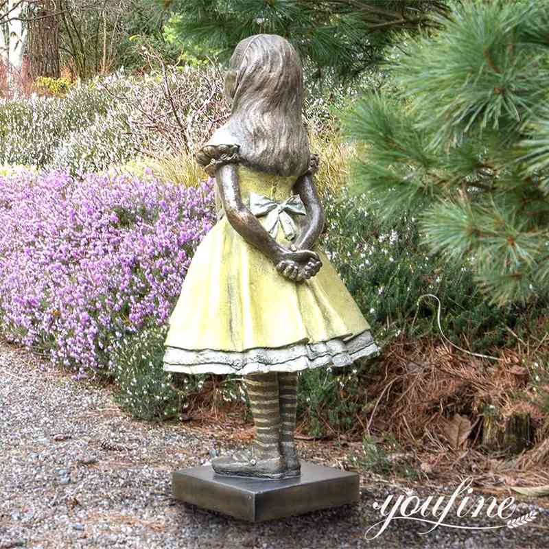 Custom Bronze Garden Sculpture Alice in Wonderland Statue for Sale BOK1-237 - Bronze Garden Statue - 4