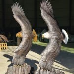 Outdoor Eagle Statue with Wingspan