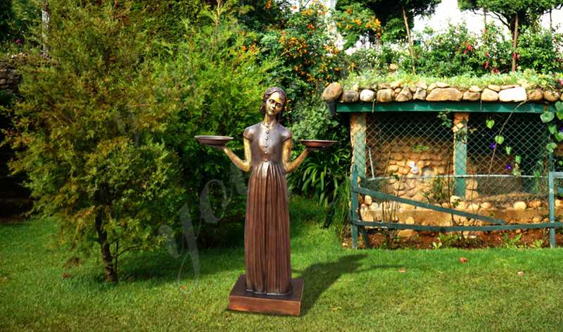 Details of the Bronze Garden Statue: