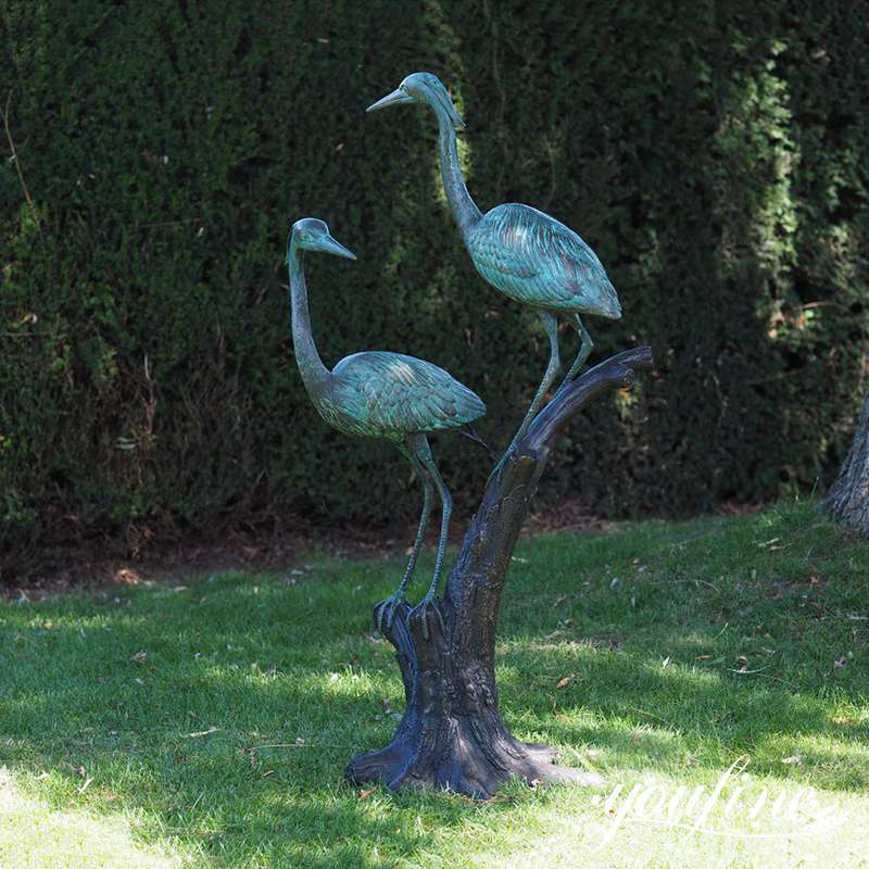 Details of Heron Statue: