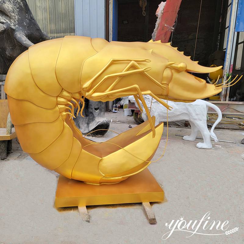 Bronze Giant Prawn Statues Seafood Restaurant Decor for Sale BOK1-232 - Other Animal sculptures - 3