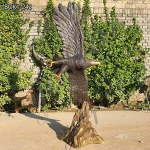 China Bronze Flying Outdoor Eagle Animal Statue for Sale BOK1-242
