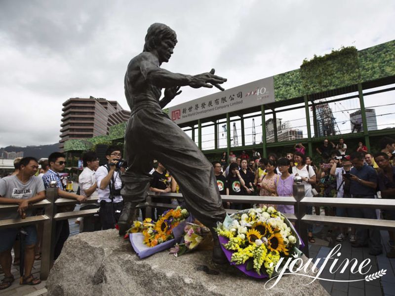 When was the Bruce Lee Statue Built?
