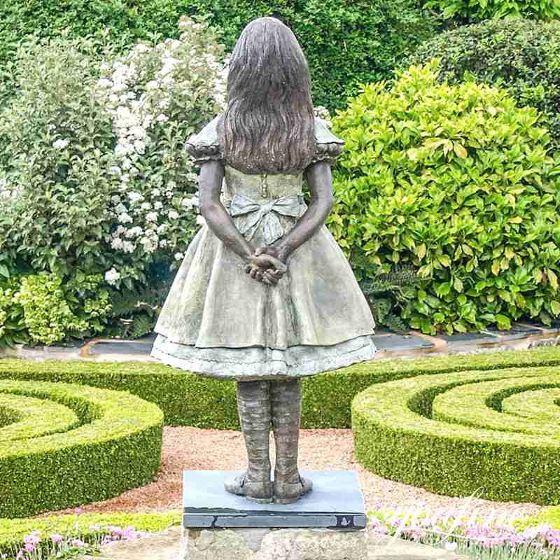 Custom Bronze Garden Sculpture Alice in Wonderland Statue for Sale BOK1-237 - Bronze Garden Statue - 6