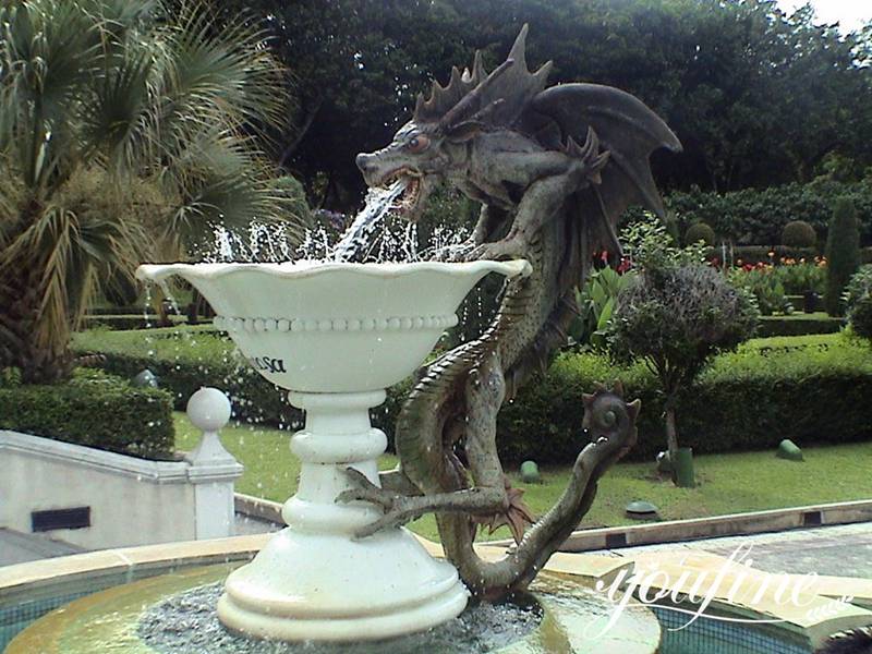 Bronze Dragon Waterfall Fountain Garden Sculpture for Sale BOK1-234 - Mythical Creatures Statues - 3