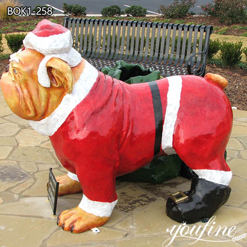 garden bulldog statue-YouFine Sculpture