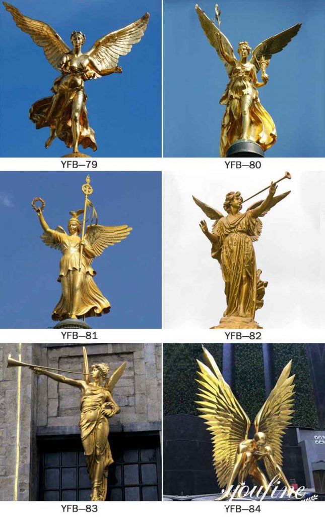 Bronze life-size Angel Statues Archangel Saint Michael for Sale BOK1-233 - Bronze Angel Sculpture - 3