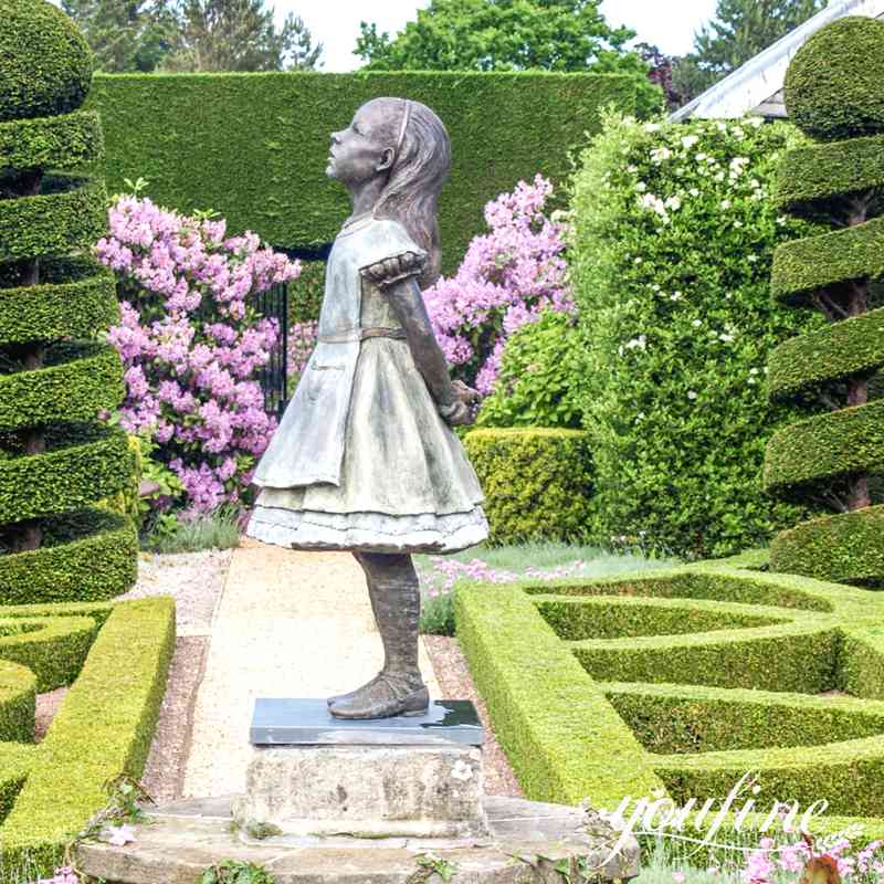 Custom Bronze Garden Sculpture Alice in Wonderland Statue for Sale BOK1-237 - Bronze Garden Statue - 7