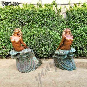 Life-size Outdoor Mermaid Statue Outside Pool Decor for Sale BOK1-238
