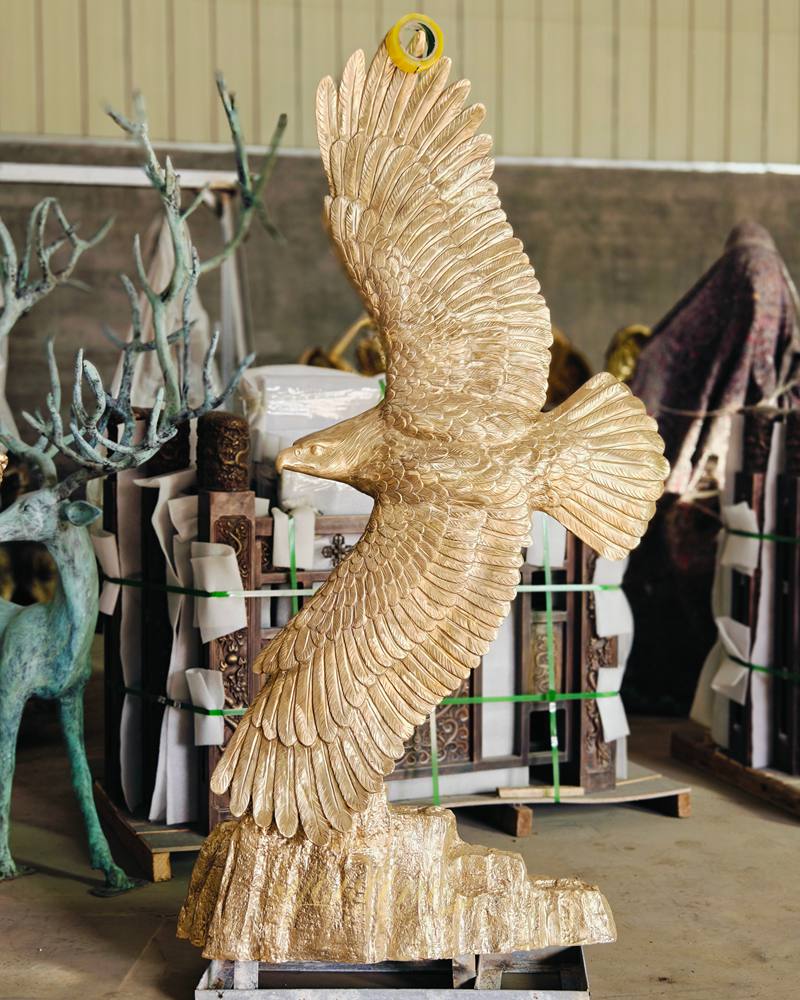 polish Eagle Statue with Wingspan