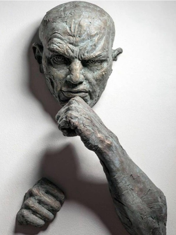 Matt Bronze Surface Sculpture-YouFine Sculpture