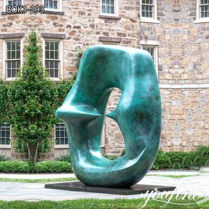 Bronze Abstract Henry Moore Sculpture Oval with Points Art for Sale BOK1-293