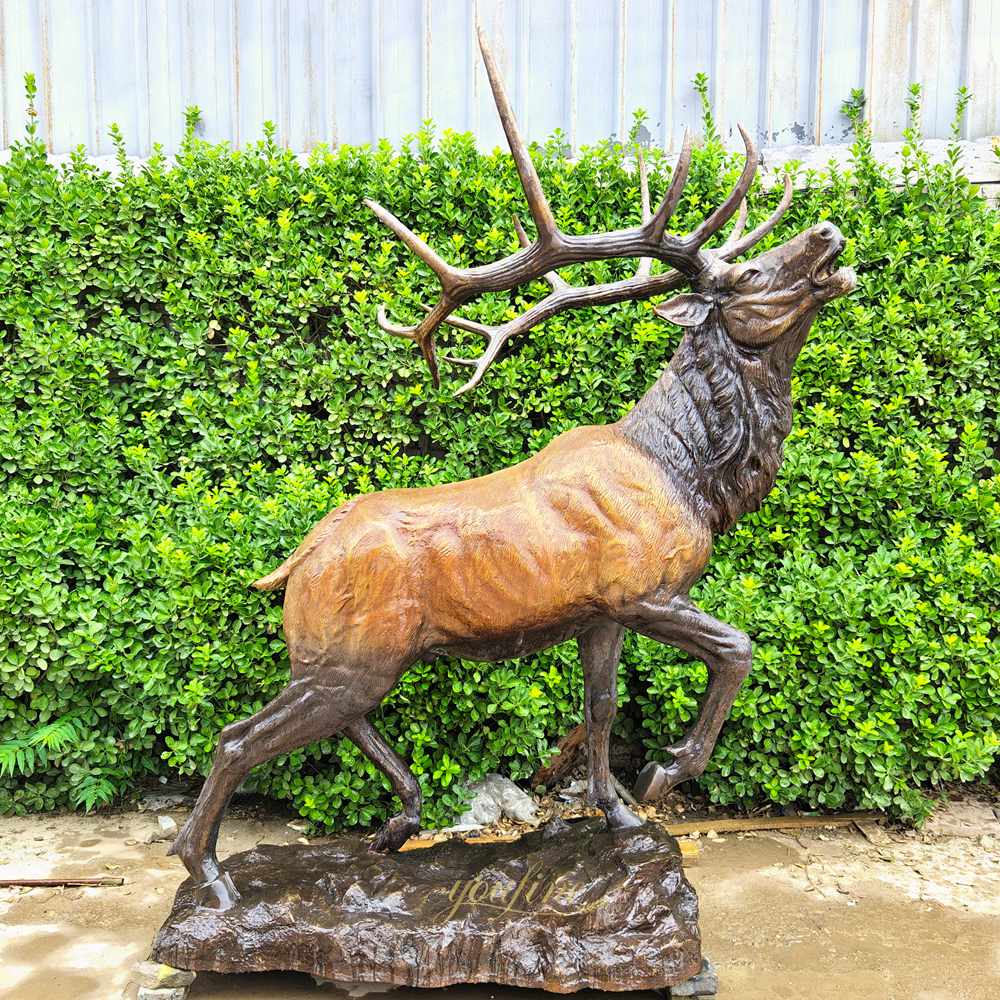 Life Size Elk Statue in our factory