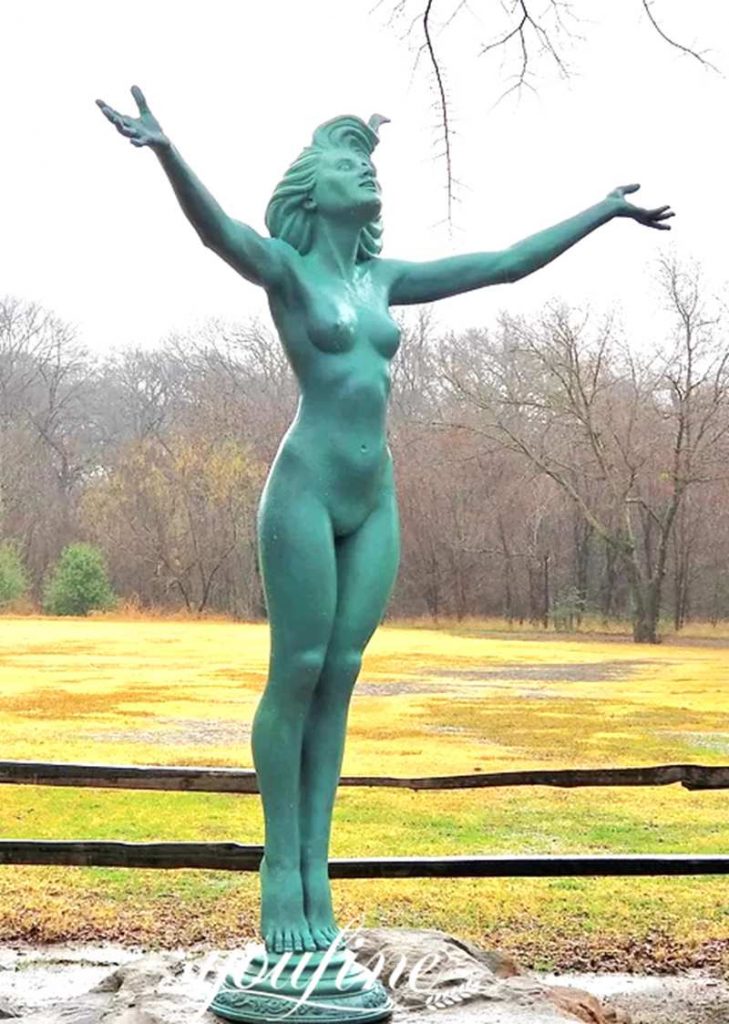 Vintage Bronze Lady Statue Garden Decor Factory Supplier BOK1-278 - Bronze Figure Sculpture - 6