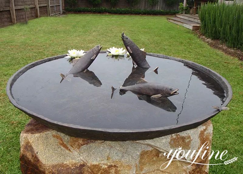 bird bath with fountain-YouFine Sculpture