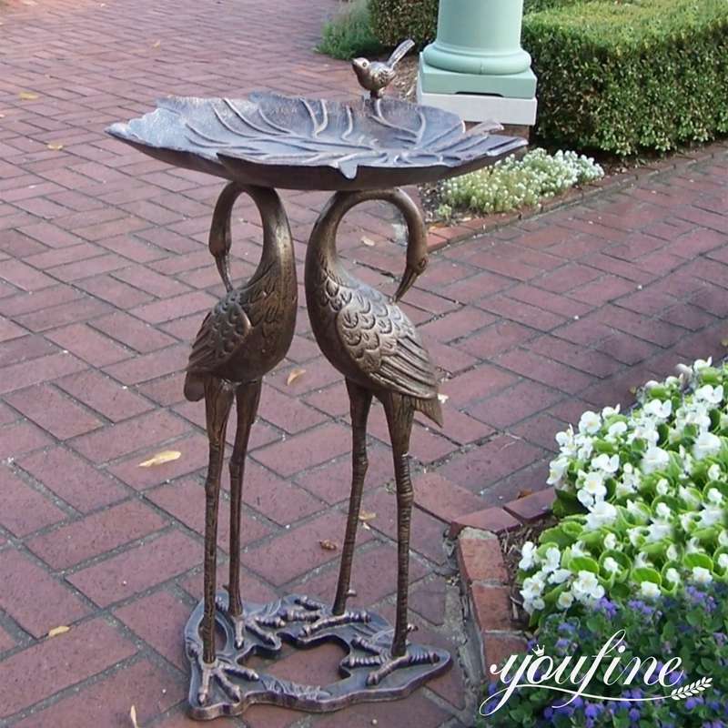 bird baths with fountain-YouFine Sculpture