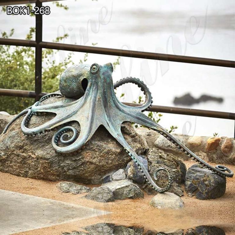bronze octopus sculpture-YouFine Sculpture