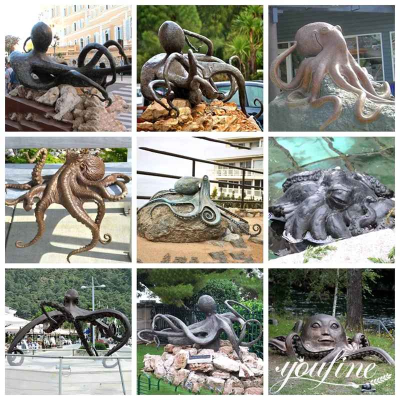 Outdoor Garden Octopus Statue BAN-579 - Other Animal sculptures - 11 bronze octopus sculpture for sale