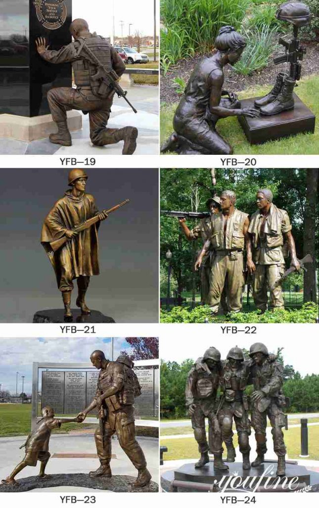 Bronze Outdoor Military Statues War Memorial for Sale BOKK-911 - Bronze Military Statues - 5