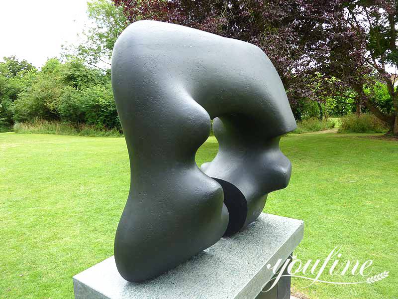 Bronze Abstract Henry Moore Sculpture Oval with Points Art for Sale BOK1-293 - Abstract Bronze Sculpture - 9