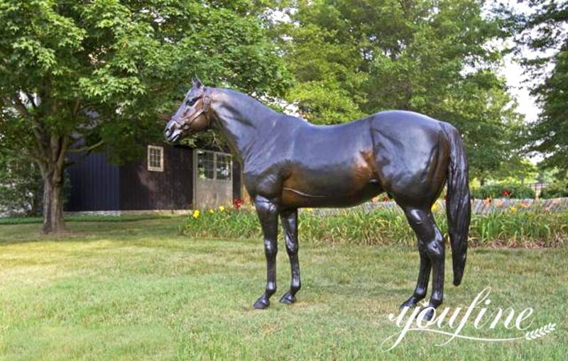 Life-size Bronze Horse Statue Tarkov Famous Racecourse Decor Wholesale BOK1-227 - Bronze Horse Statues - 1