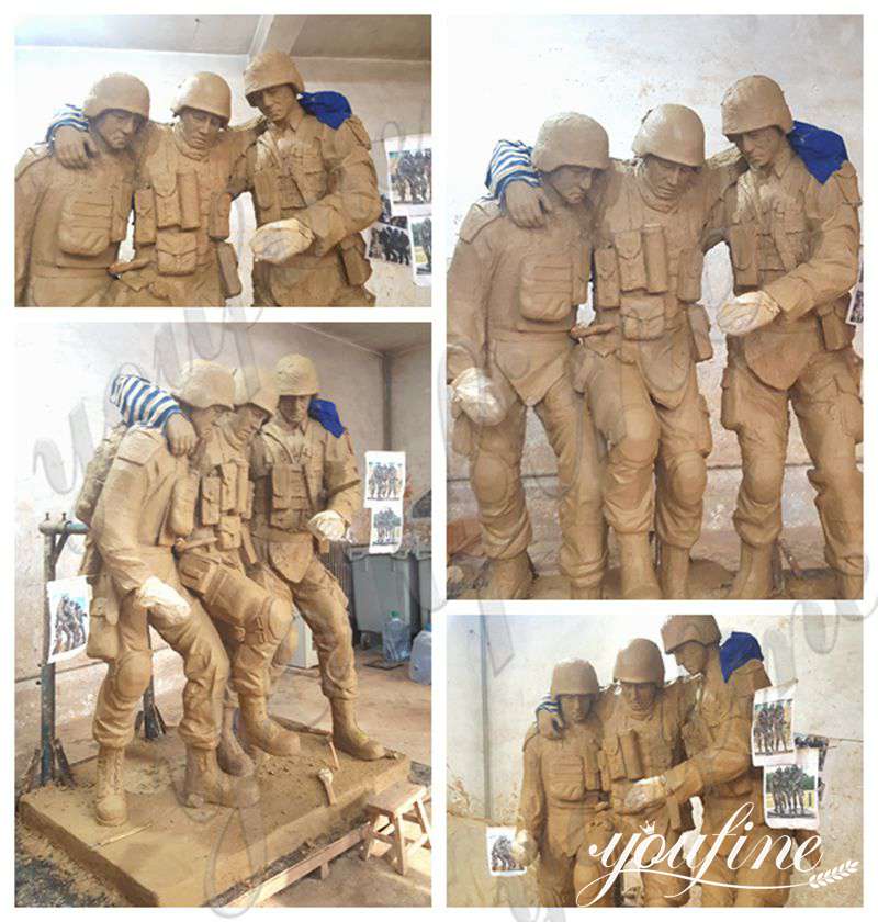 Bronze Outdoor Military Statues War Memorial for Sale BOKK-911 - Bronze Military Statues - 6