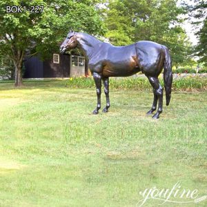 Life-size Bronze Horse Statue Tarkov Famous Racecourse Decor Wholesale BOK1-227