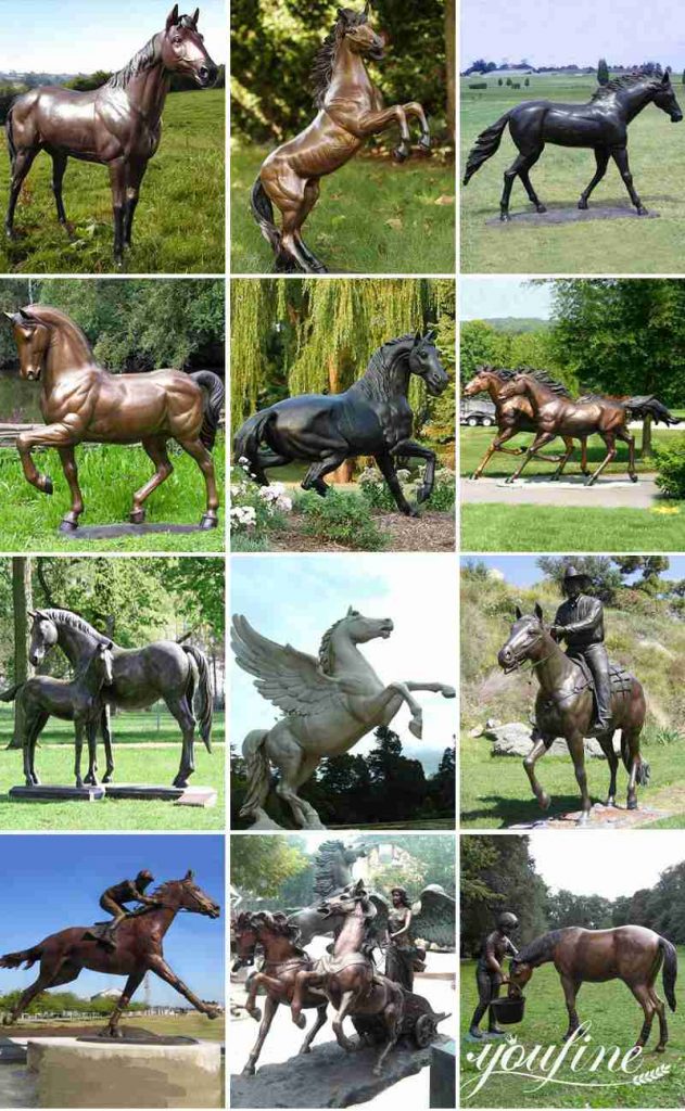 Life-size Bronze Horse Statue Tarkov Famous Racecourse Decor Wholesale BOK1-227 - Bronze Horse Statues - 3