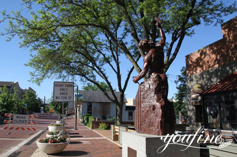 Bronze Self-Made Man Statue Bobbie Carlyle Art for Sale BOK1-294 - Bronze Famous Sculpture - 3