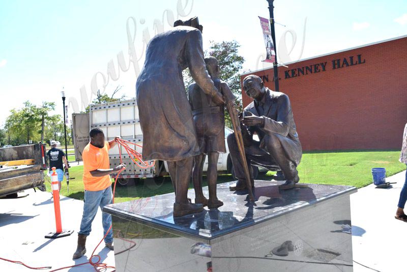 YouFine Custom Bronze Sculpture for Tuskegee University - Customer Feedback - 12