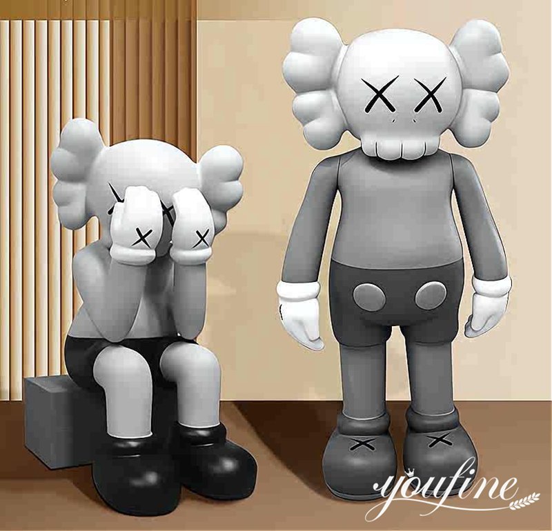 Fiberglass Passing Through Kaws Statue Brian Donnelly Art for Sale FOKK-001 - Fiberglass Statue - 5