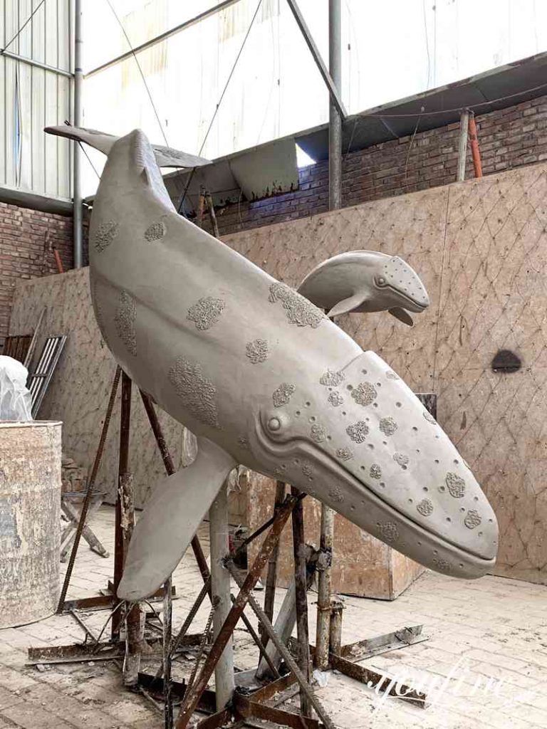 blue whale sculpture-YouFine Sculpture