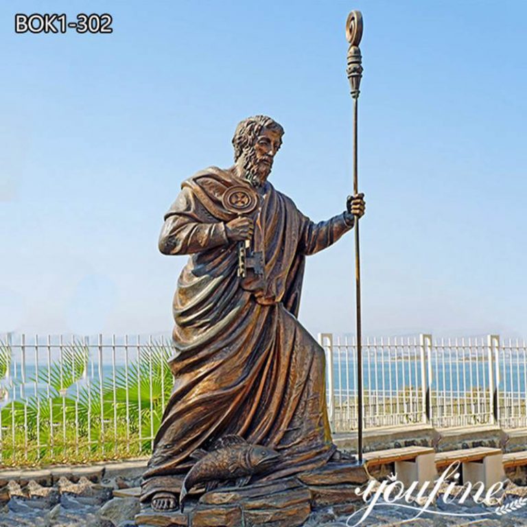 bronze Saint sculpture-YouFine Sculpture