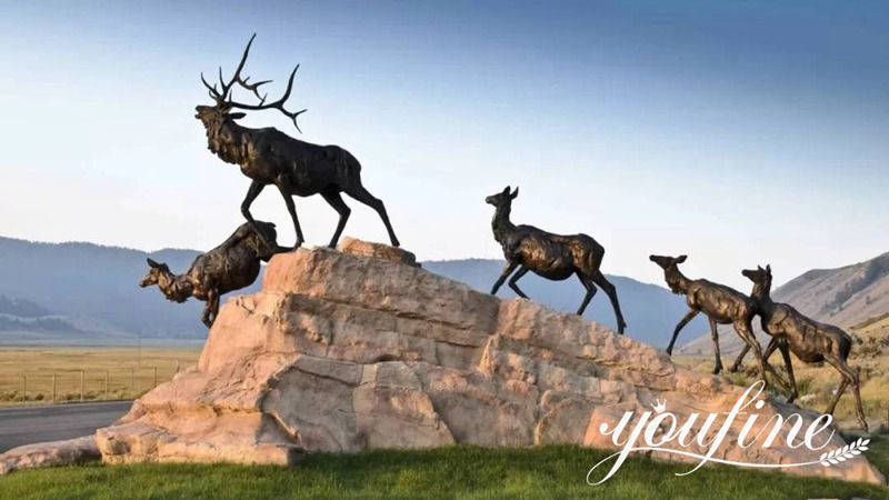 deer sculptures-YouFine Sculpture
