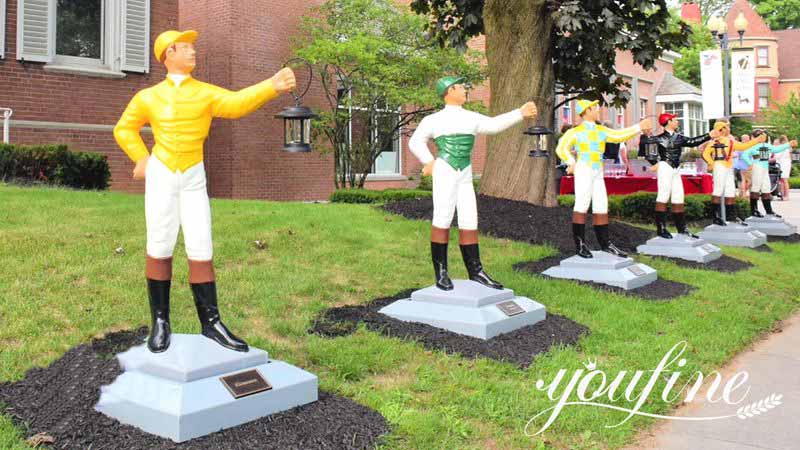 Fiberglass Life size Lawn Jockey Statue for Sale FOKK-002 - Fiberglass Statue - 18