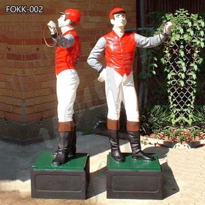 Fiberglass Life size Lawn Jockey Statue for Sale FOKK-002