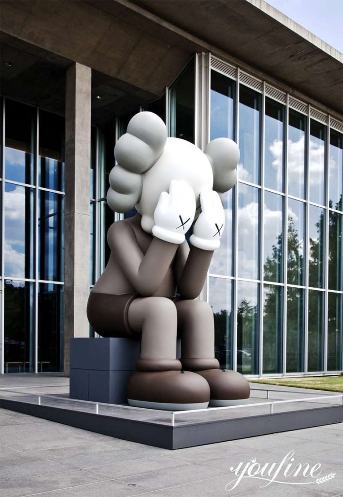 Fiberglass Passing Through Kaws Statue Brian Donnelly Art for Sale FOKK-001 - Fiberglass Statue - 6