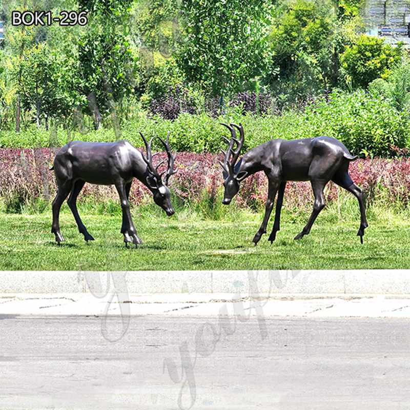 life size deer sculptures-YouFine Sculpture