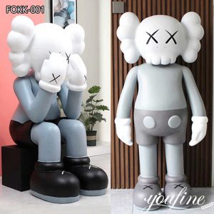 Fiberglass Passing Through Kaws Statue Brian Donnelly Art for Sale FOKK-001