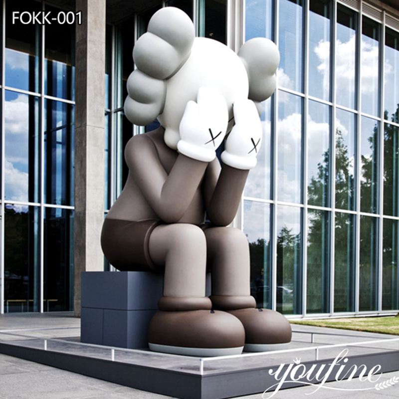 Fiberglass Passing Through Kaws Statue - YouFine Bronze Sculpture