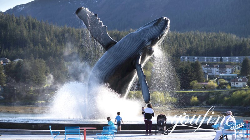 Large Outdoor Bronze Whale Sculptures Animal Art for Sale BOK1-129 - Other Animal sculptures - 10