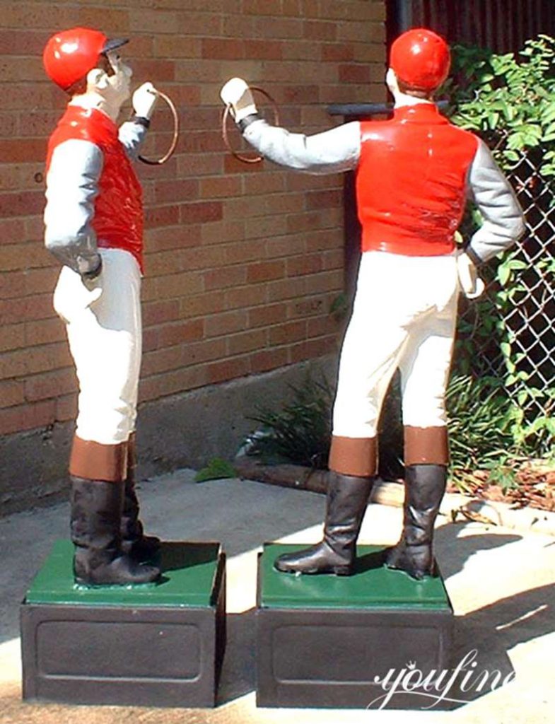 Fiberglass Life size Lawn Jockey Statue for Sale FOKK-002 - Fiberglass Statue - 1