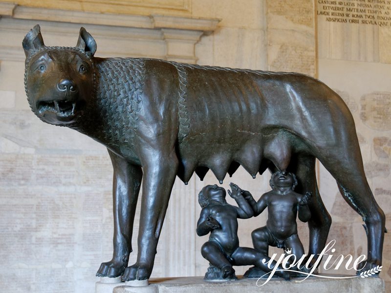 Running Life Size Wolf Sculpture BOK1-200 - Bronze Wolf Statue - 3