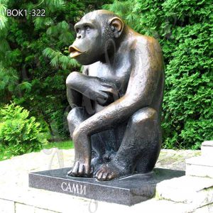 Life Size Monkey Statue for Belgrade Zoo BOK1-322