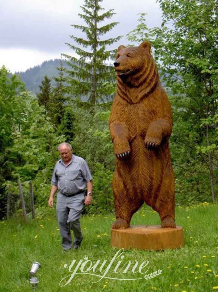 Outdoor Bronze Bear Statues-YouFine Sculpture
