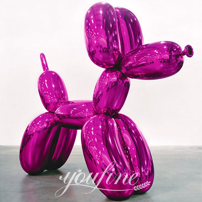 Balloon Dog Sculpture Animal Jeff Koons Art Replica CSS-17 - Fiberglass Statue - 3