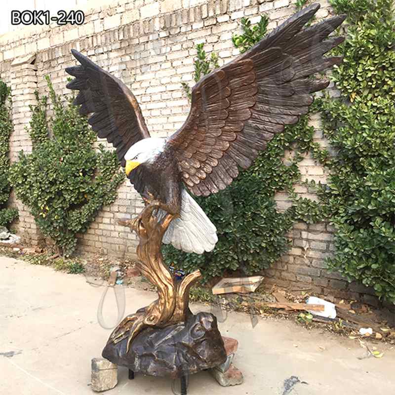bronze eagle statue outdoor-YouFine Sculpture
