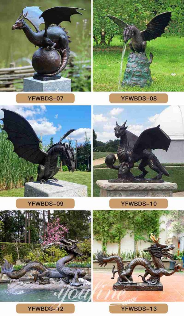 chinese dragon sculpture-YouFine Sculpture